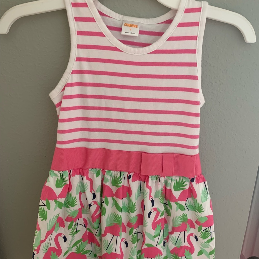 Gymboree flamingo tank dress